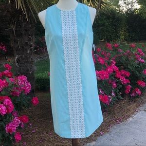 Blue and White Seersucker Dress by New Directions